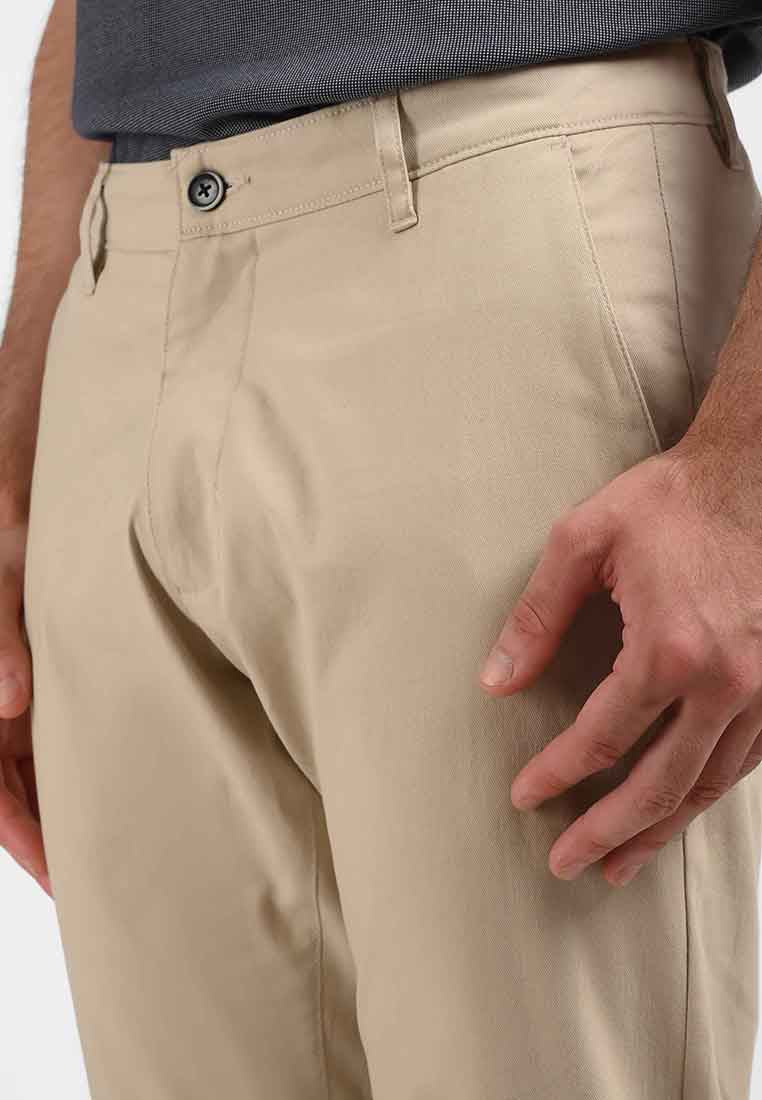 Manzone Celana Panjang Pria Chinos DALABEL 02-  BROWN