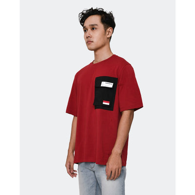 MANZONE - Kaos Lengan pendek Pria Id Damai - Red