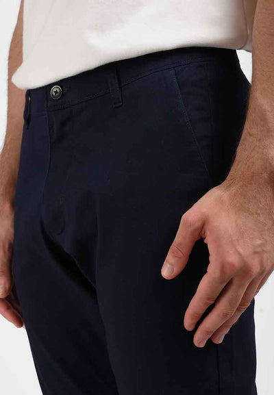 Manzone Celana Panjang Pria Chinos DALABEL -  NAVY