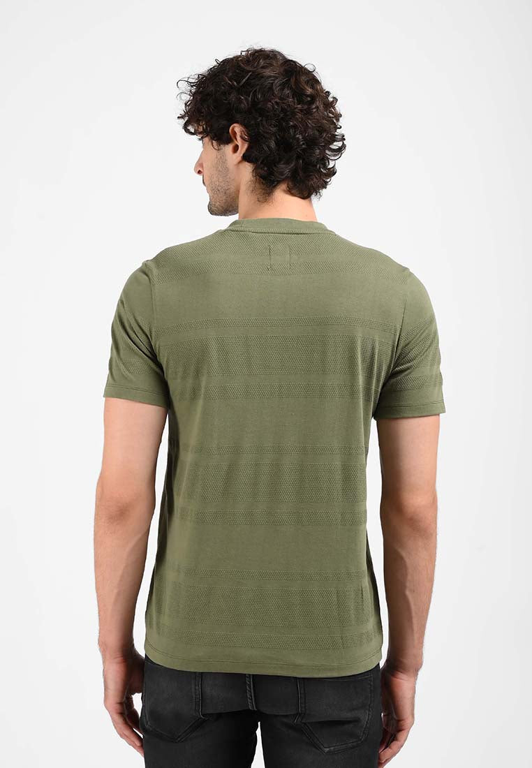 Manzone Kaos Lengan Pendek Pria CALVO - OLIVE