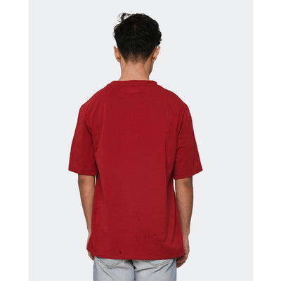 MANZONE - Kaos Lengan pendek Pria Id Damai - Red