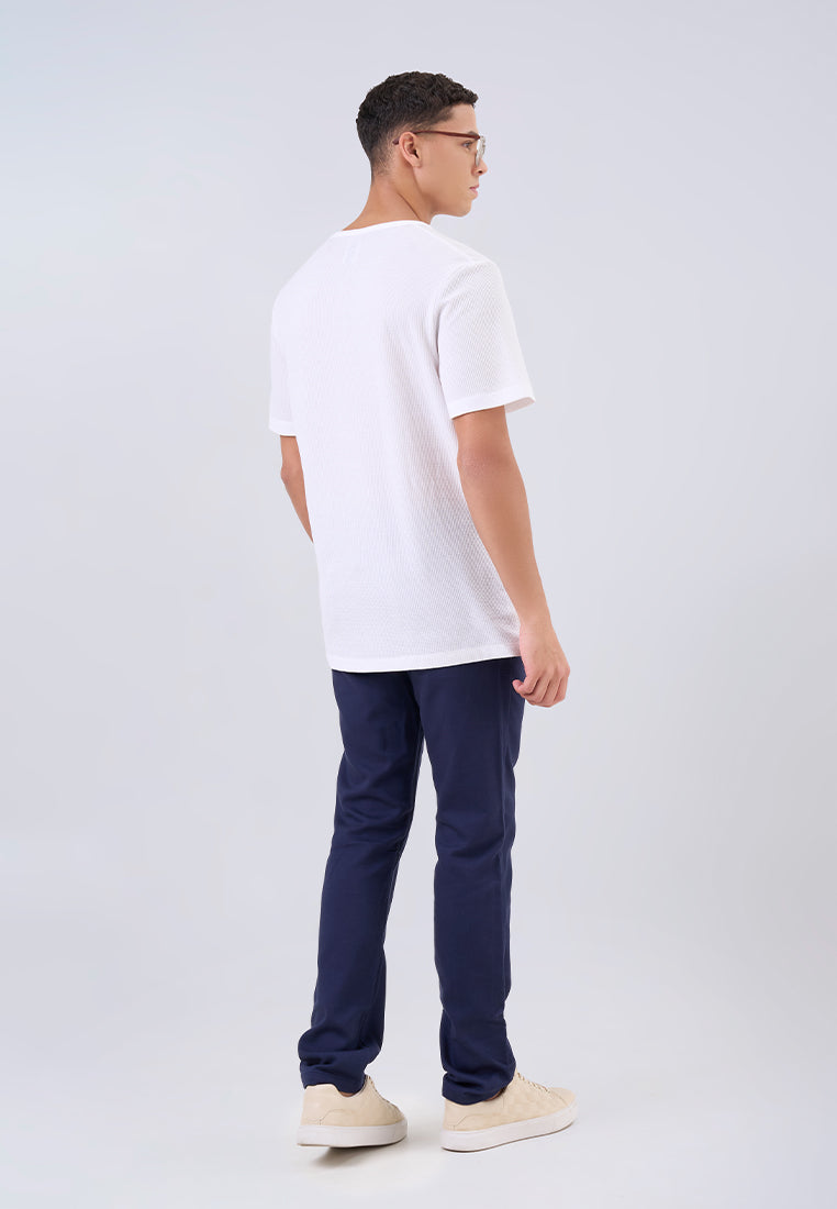 MANZONE - Kaos Lengan Pendek Pria Valero Slim Fit - White