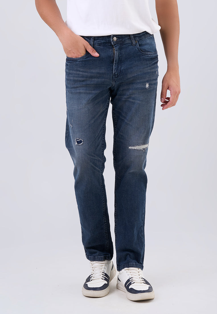 MANZONE Celana Panjang Pria Denim THRON-NAVY