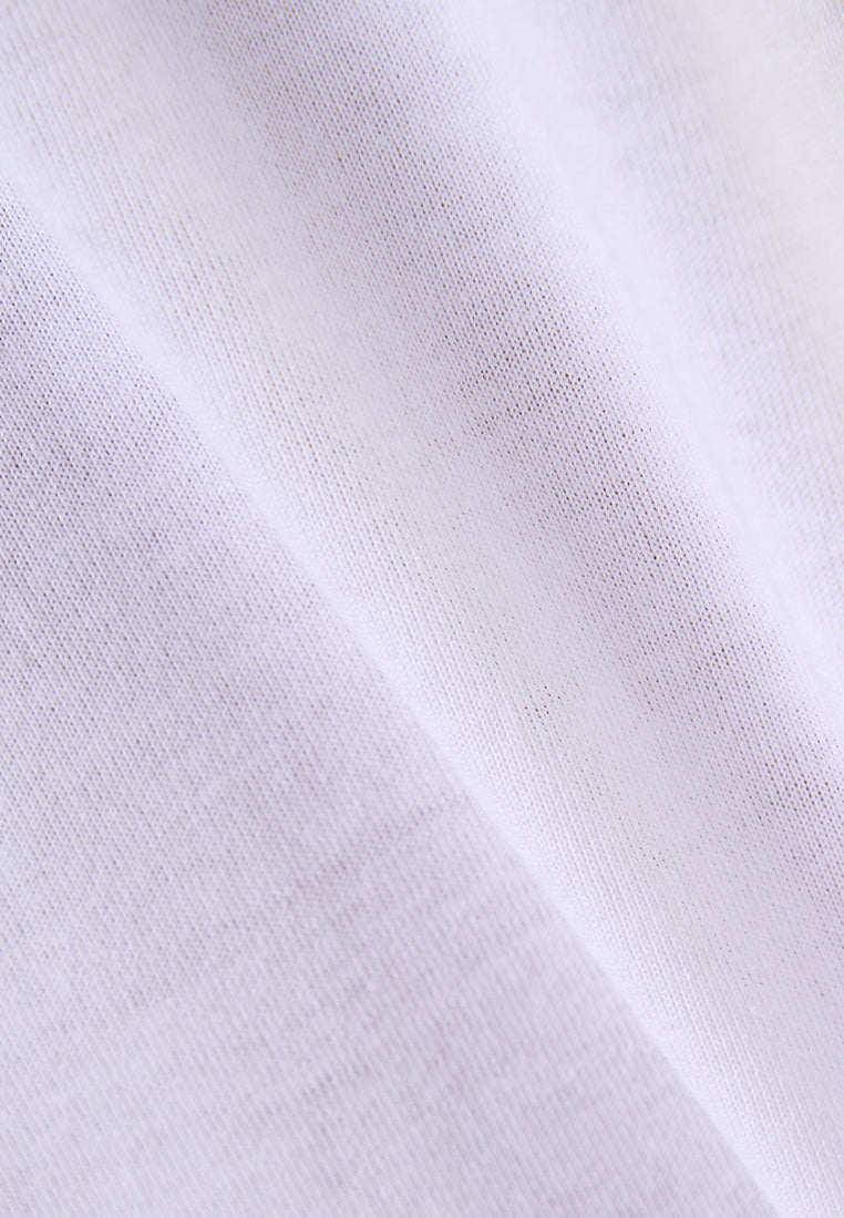 MANZONE - Kaos Pria Lengan Pendek Pria Wins Relaxed Fit - White