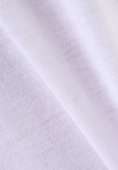 MANZONE - Kaos Pria Lengan Pendek Pria Wins Relaxed Fit - White