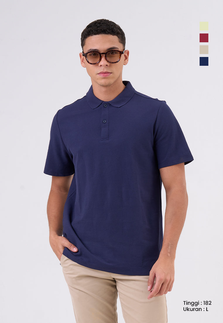 MANZONE - Kaos Polo Pria Lengan Pendek Dondam - Navy – Manzone Store