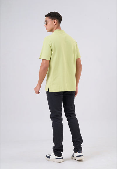 MANZONE - Polo Shirt Lengan Pendek Pria Dondam Slim Fit - Green