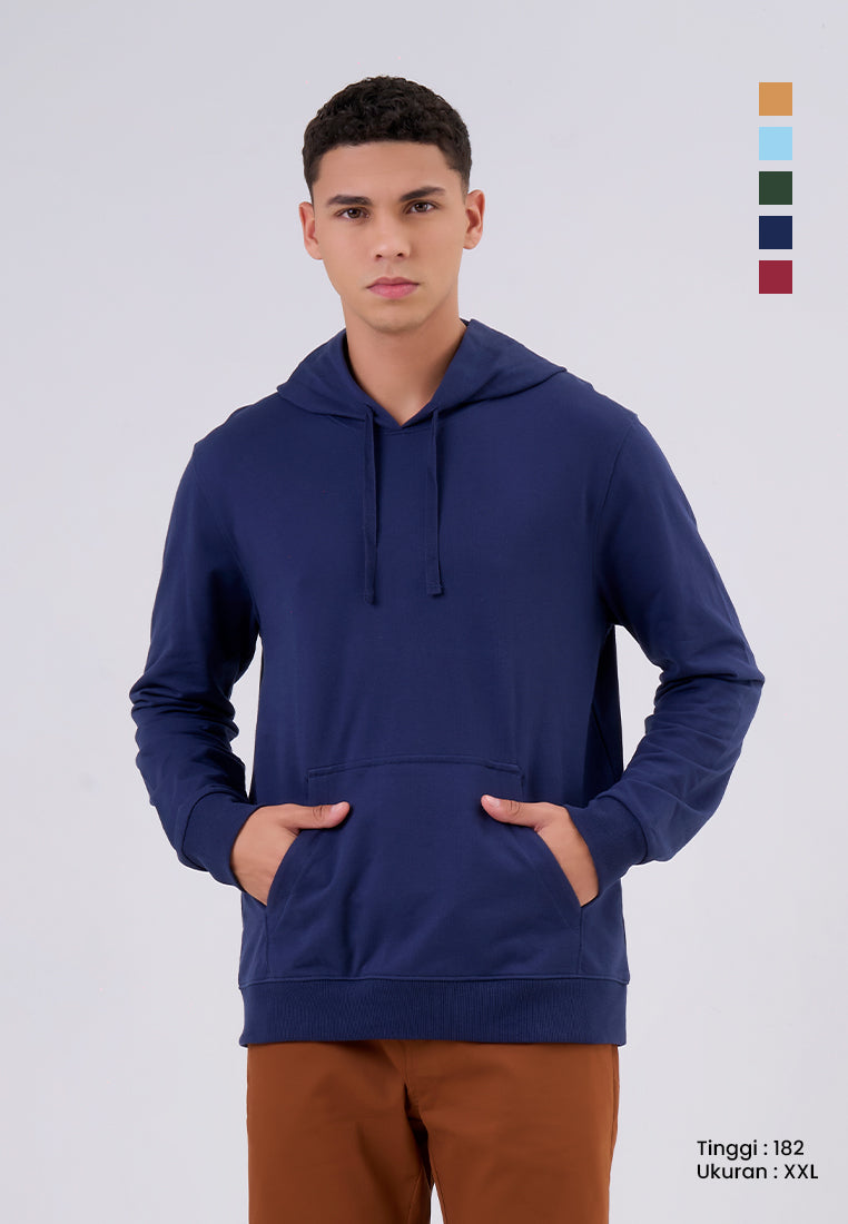 MANZONE - Sweater Hoodie Pria Relikan - Navy