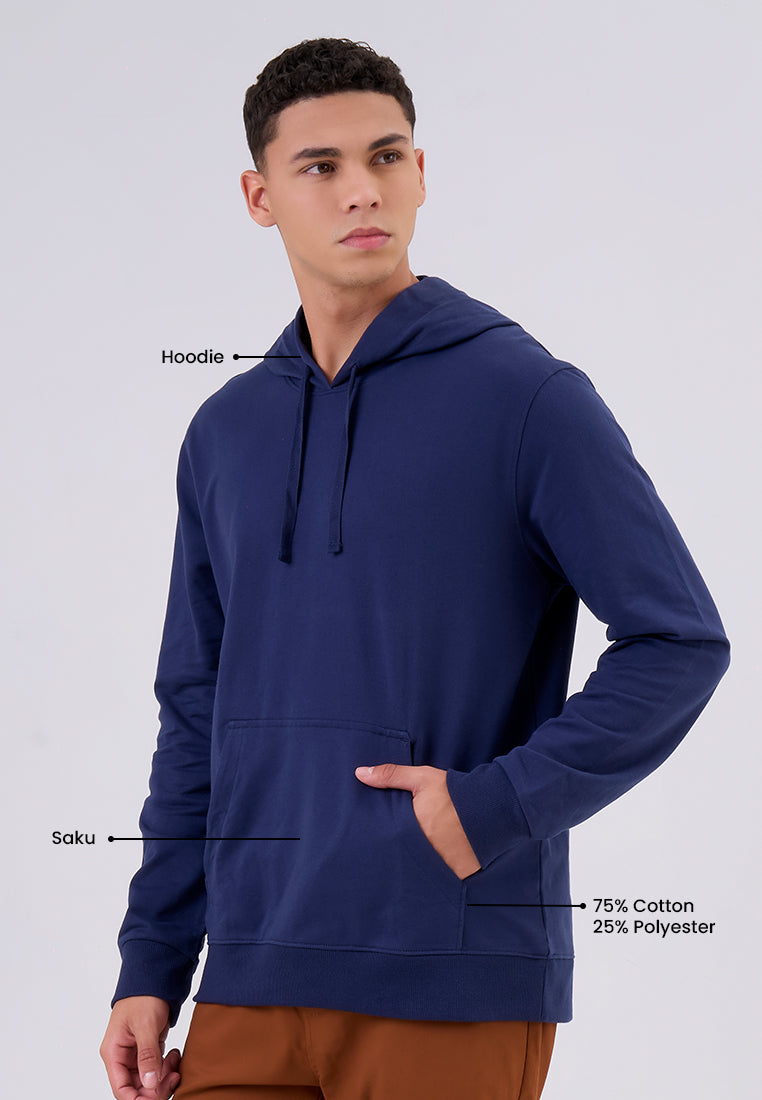 MANZONE - Sweater Hoodie Pria Relikan - Navy