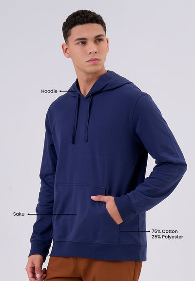 MANZONE - Sweater Hoodie Pria Relikan - Navy