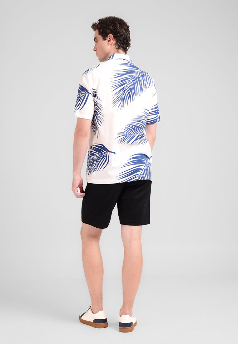 MANZONE - Kemeja Lengan Pendek Pria Lilo 2 Comfort Fit - White