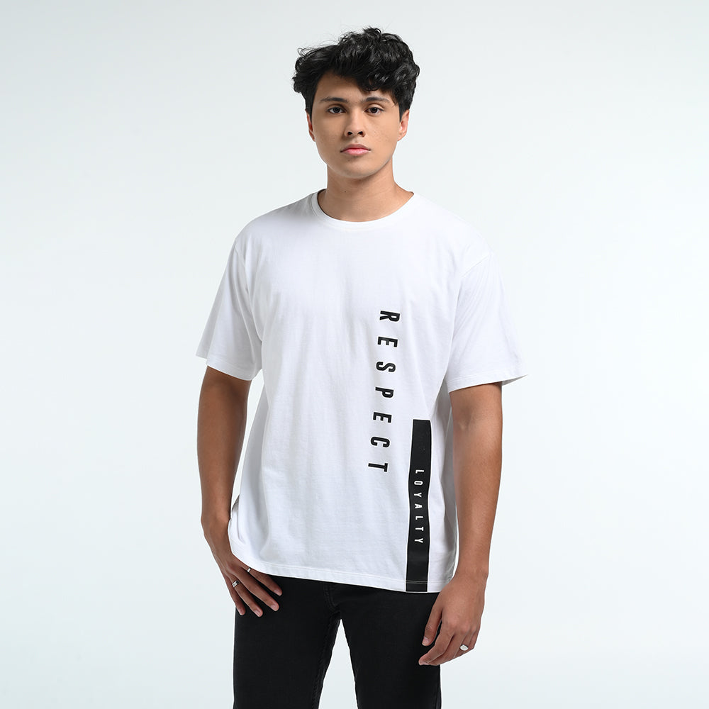 MANZONE Kaos Pria Lengan Pendek Flareon - White