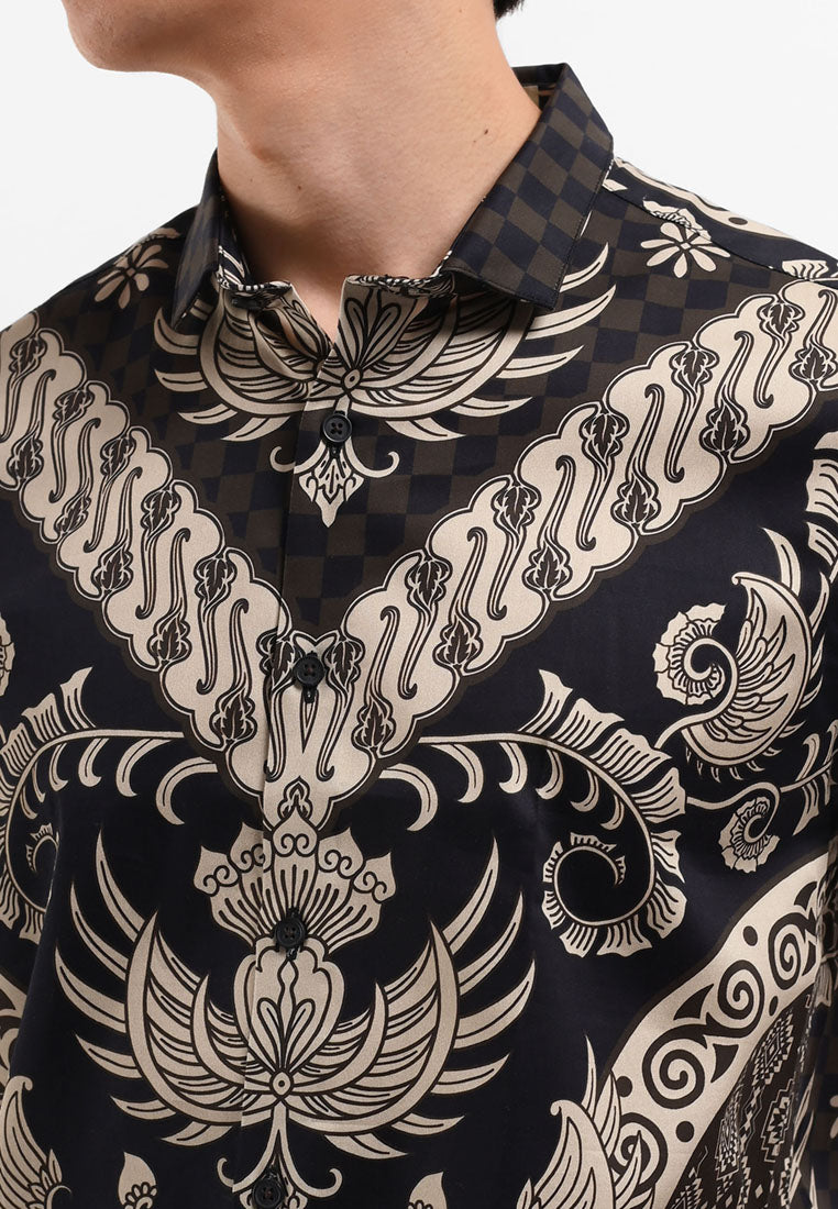 MANZONE Kemeja Batik Lengan Pendek BIRENDRA