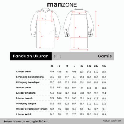 MANZONE Gamis Pria Lengan Panjang  GHIBRAN - WHITE