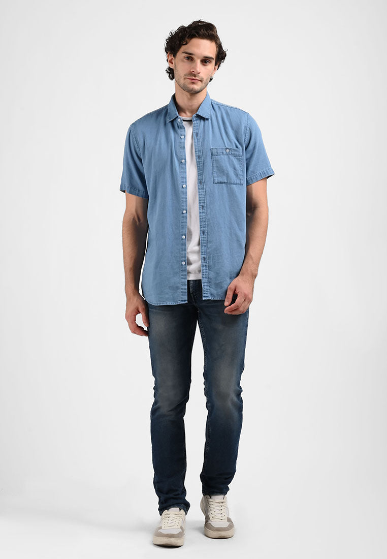 Manzone Celana Panjang Pria Denim TORSO 05 -  BLUE