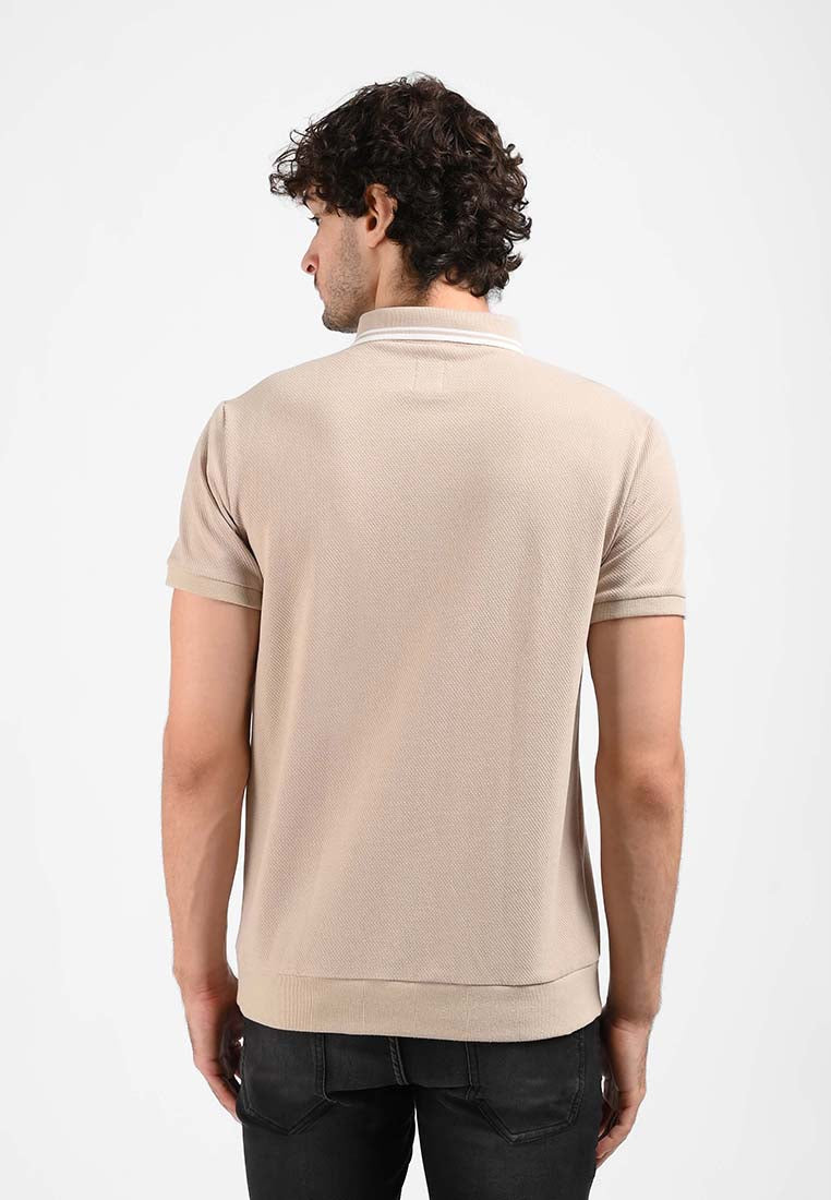 Manzone Polo Shirt Lengan Pendek Pria CALEB - KHAKI