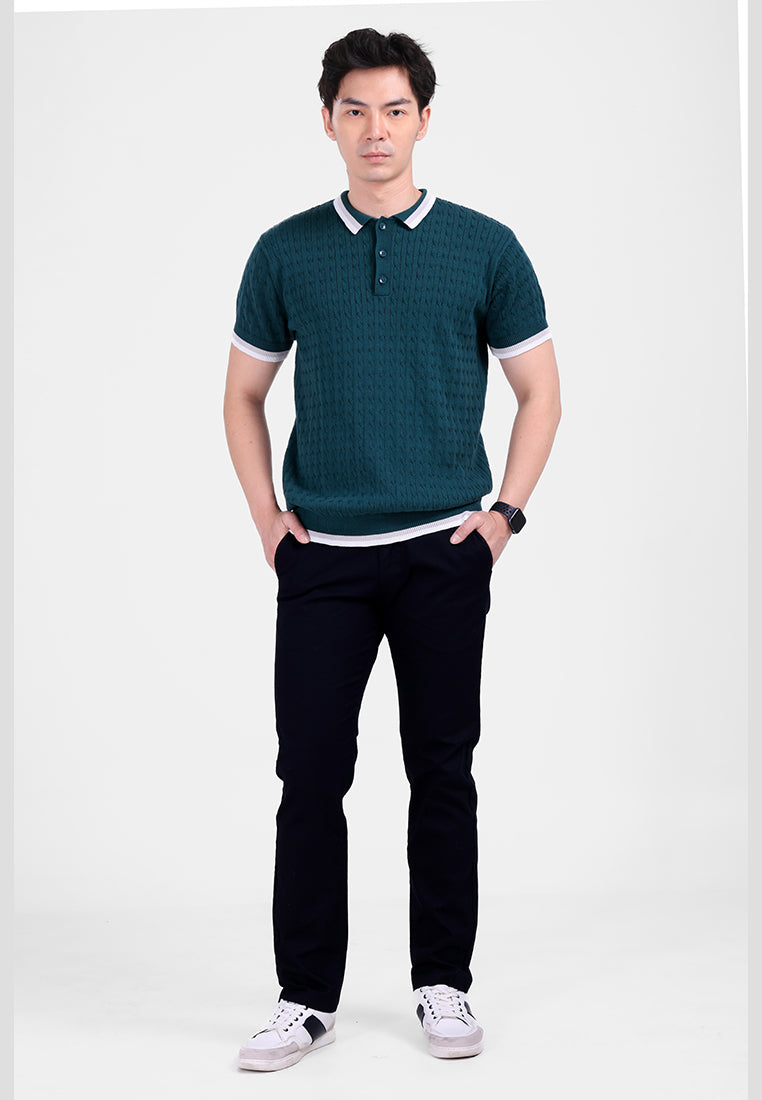 MANZONE - Polo Shirt Lengan Pendek Pria Hudson Polo Sweatshirt - Green