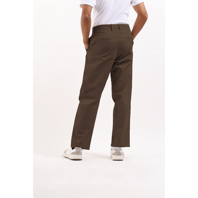 MANZONE Celana Panjang Pria Chinos BARVOL 09-DARK BROWN