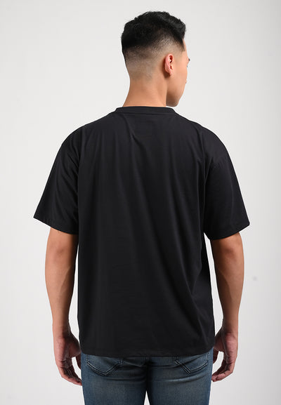 MANZONE Kaos Lengan Pendek Relaxed Fit Fellas - Black