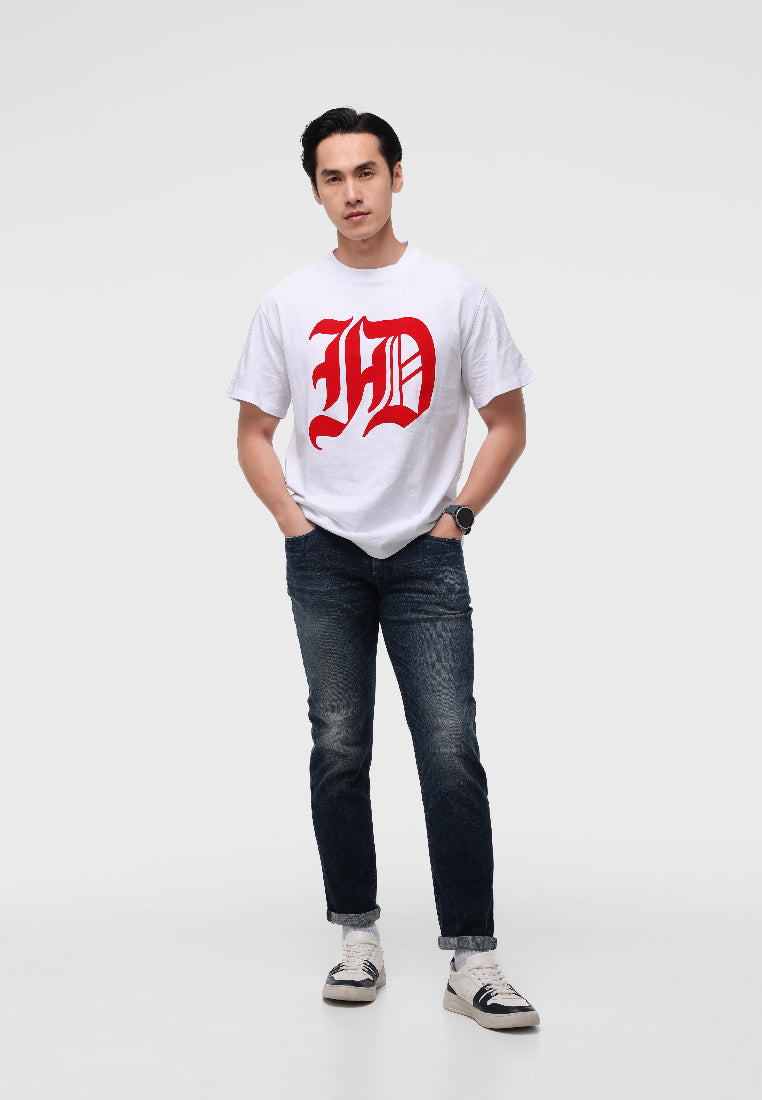 MANZONE - Kaos Lengan Pendek Pria Id Wira Relaxed Fit - White