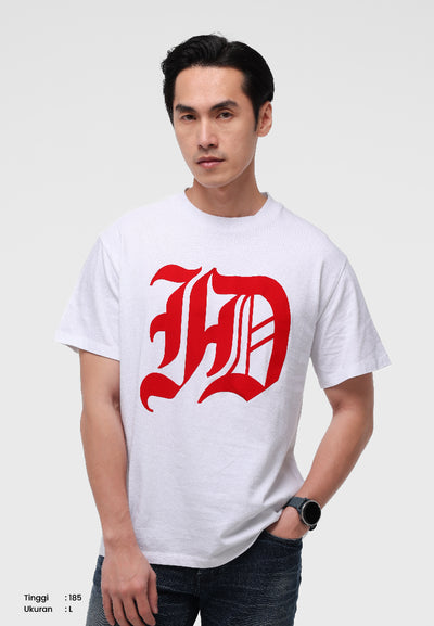 MANZONE - Kaos Lengan Pendek Pria Id Wira Relaxed Fit - White