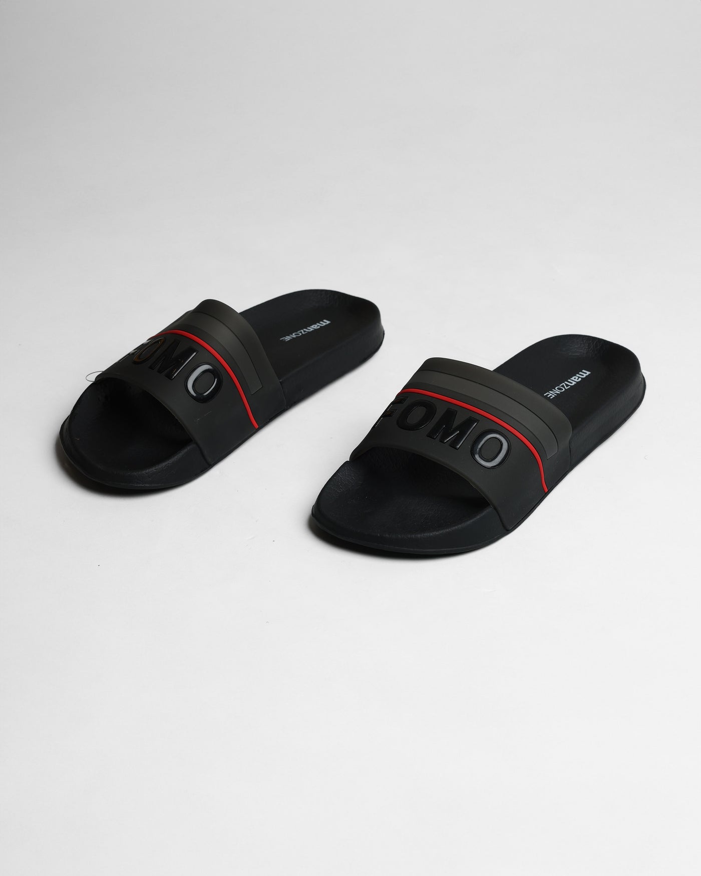 MANZONE - Sandal Pria Slip On Lomo - Black