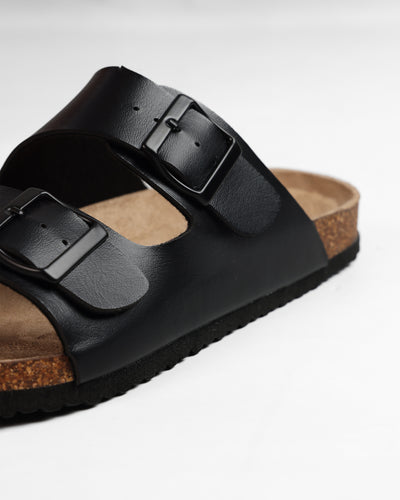 MANZONE - Sandal Pria Slip On Namor - Black