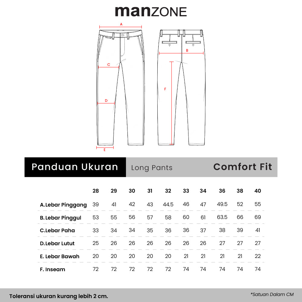 MANZONE Celana Panjang Pria Chinos BARVOL 07-BE