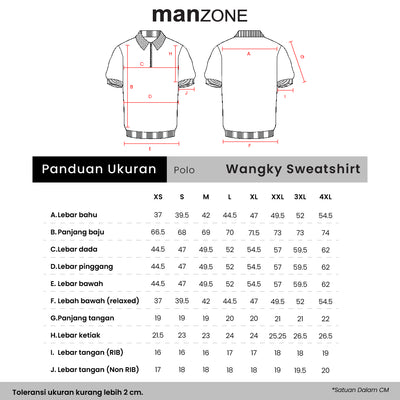 Manzone  Polo Shirt Lengan Pendek Pria Caleb - Blue