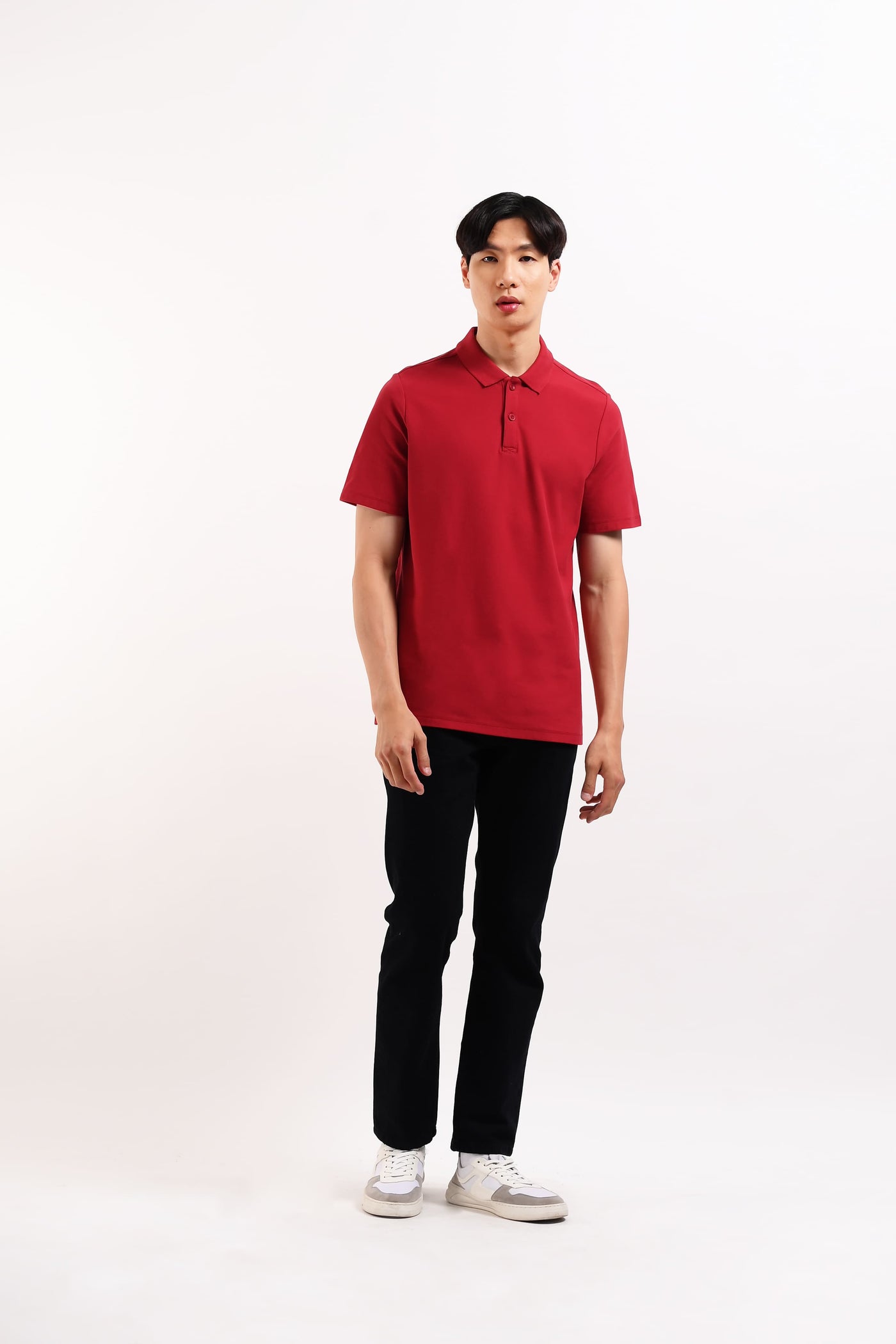 MANZONE Poloshirt Pria Lengan Pendek  DONDAM-RE - RED