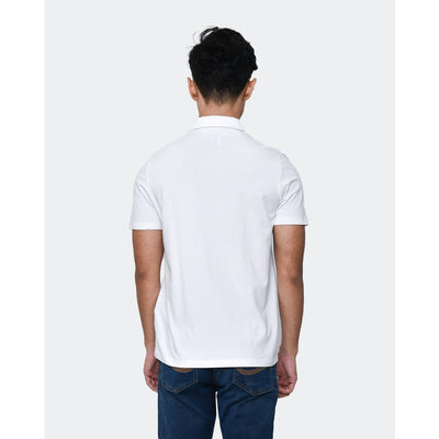 Manzone Polo Shirt Lengan Pendek Pria Slim Fit Days - White