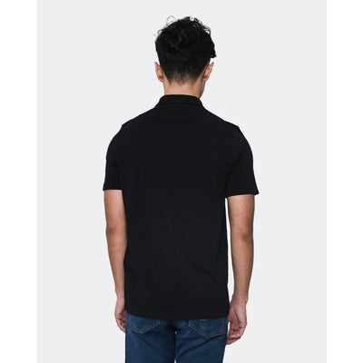 Manzone Polo Shirt Lengan Pendek Pria Slim Fit Days - Black