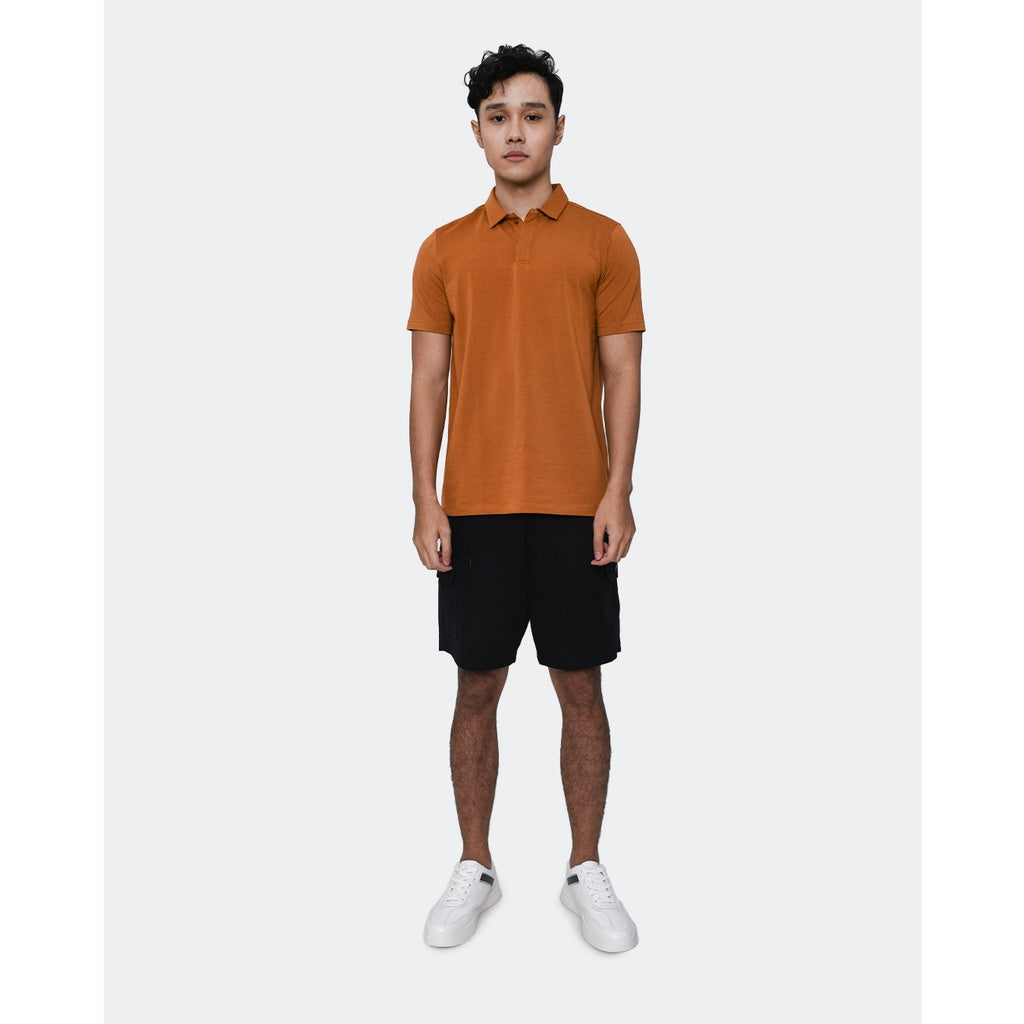 Manzone Polo Shirt Lengan Pendek Pria Slim Fit Days - Mustard