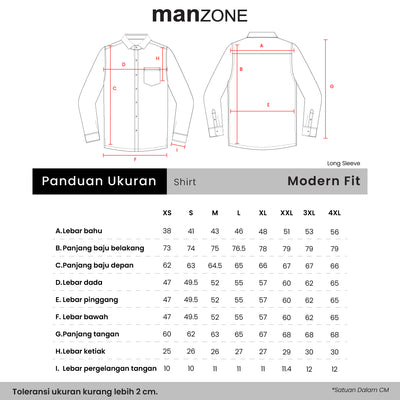 MANZONE - Kemeja Batik Lengan Panjang Pria Daranjaka 4 Modern Fit