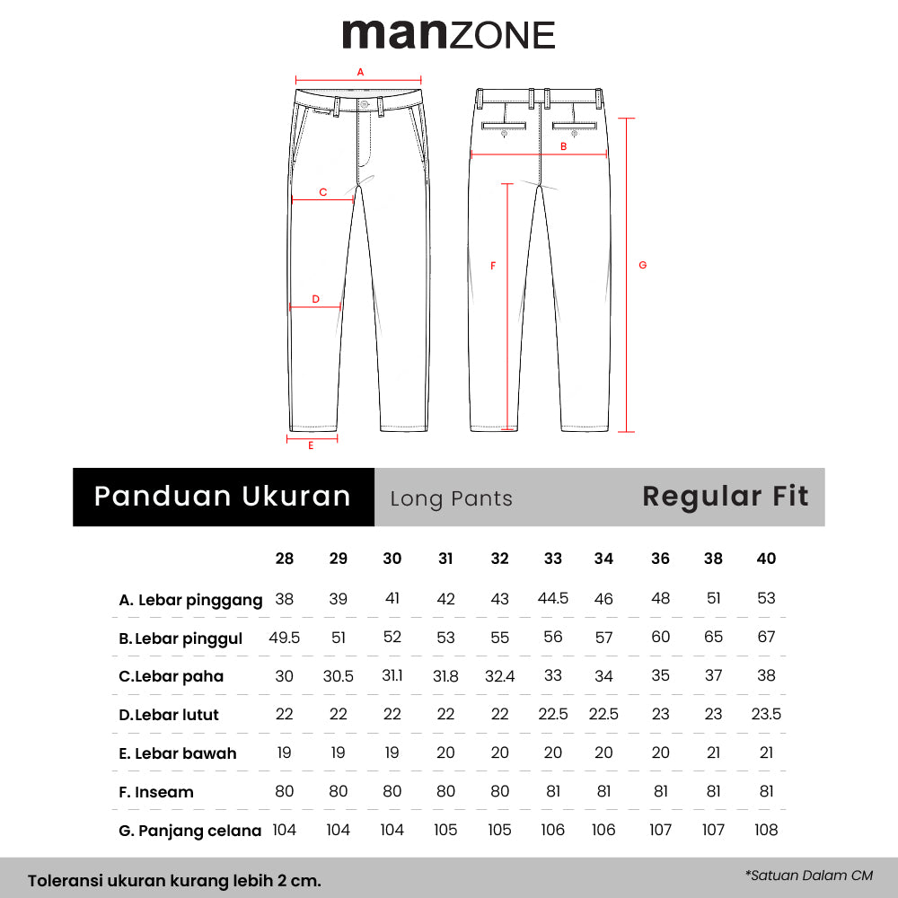MANZONE - Celana Panjang Pria Chinos Reguler Fit Menno 1 - Khaki