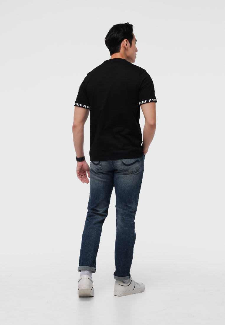 Manzone Kaos Lengan Pendek Pria Slim Fit Killa 01 - Black