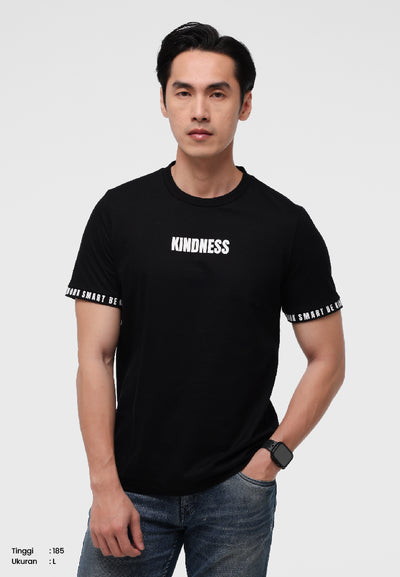 Manzone Kaos Lengan Pendek Pria Slim Fit Killa 01 - Black