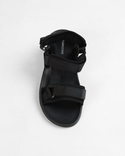 MANZONE - Sandal Pria Slip On Walker - Black