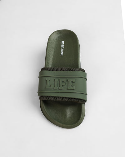 MANZONE - Sandal Pria Slip On Windu - Olive