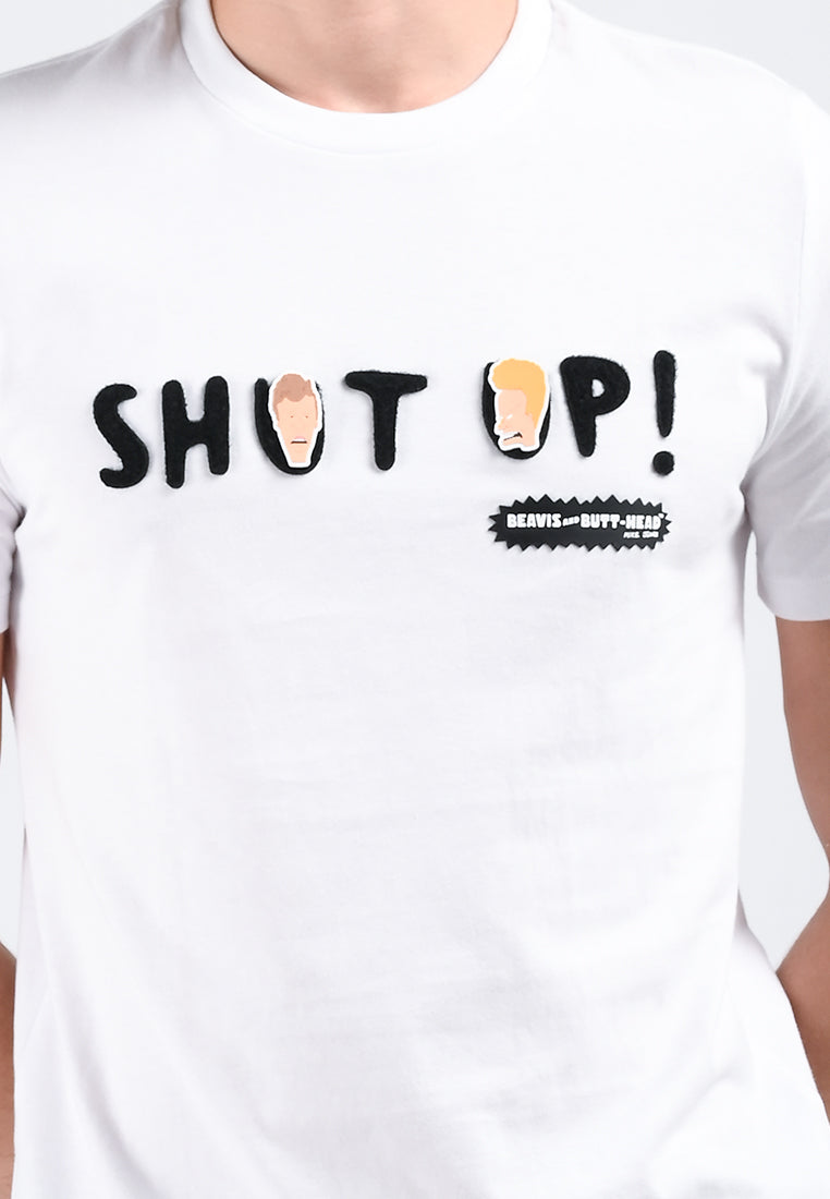 MANZONE Kaos Lengan Pendek Pria SHOT - WHITE