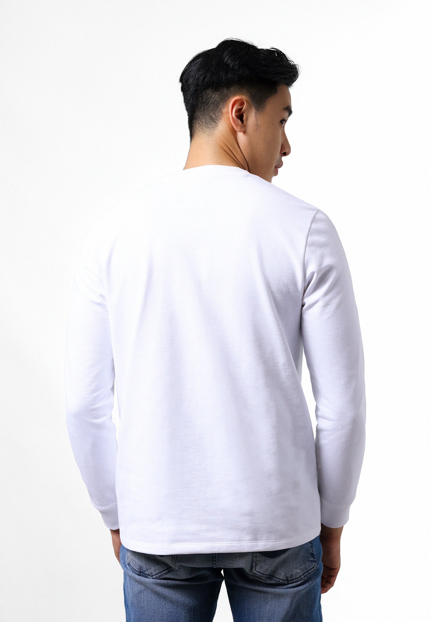 MANZONE Sweater Pria MZY-NORAN - WHITE