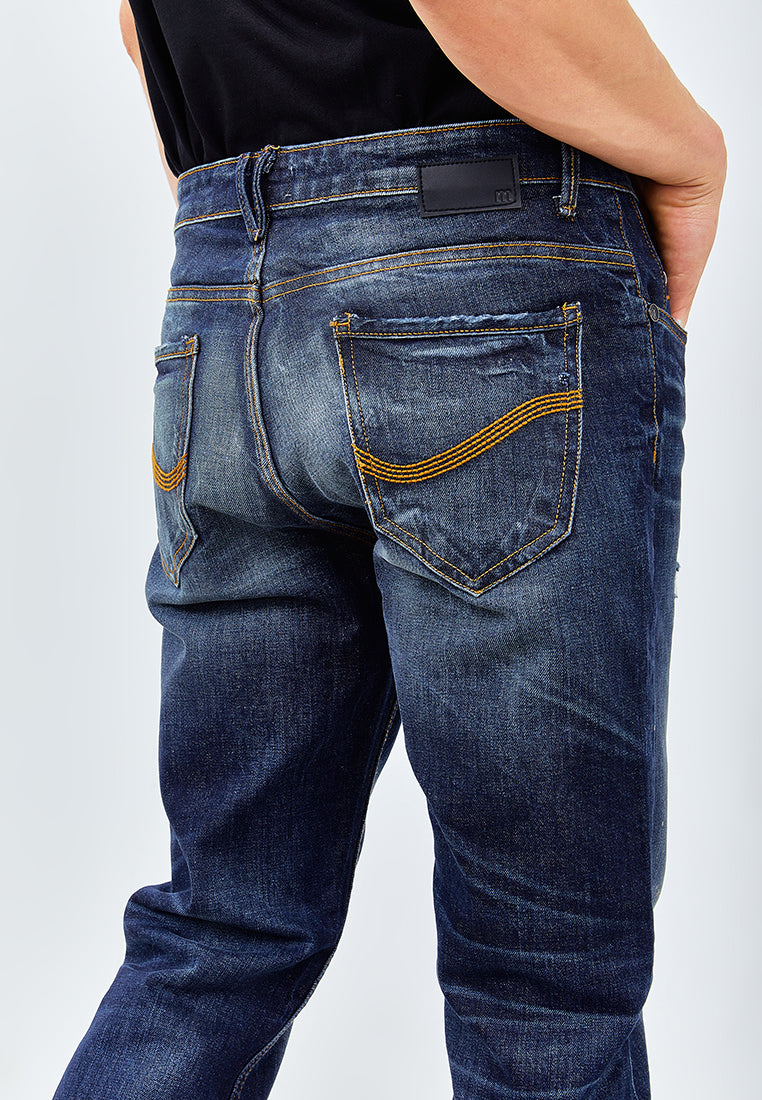 MANZONE Celana Jeans Panjang Denim TROY - BLUE