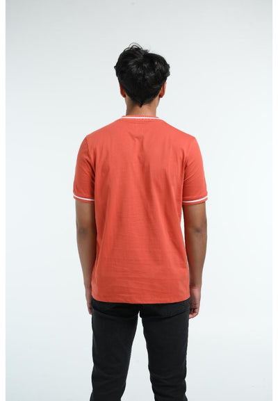 MANZONE Kaos Pria Lengan Pendek BZY-KITH- ORANGE