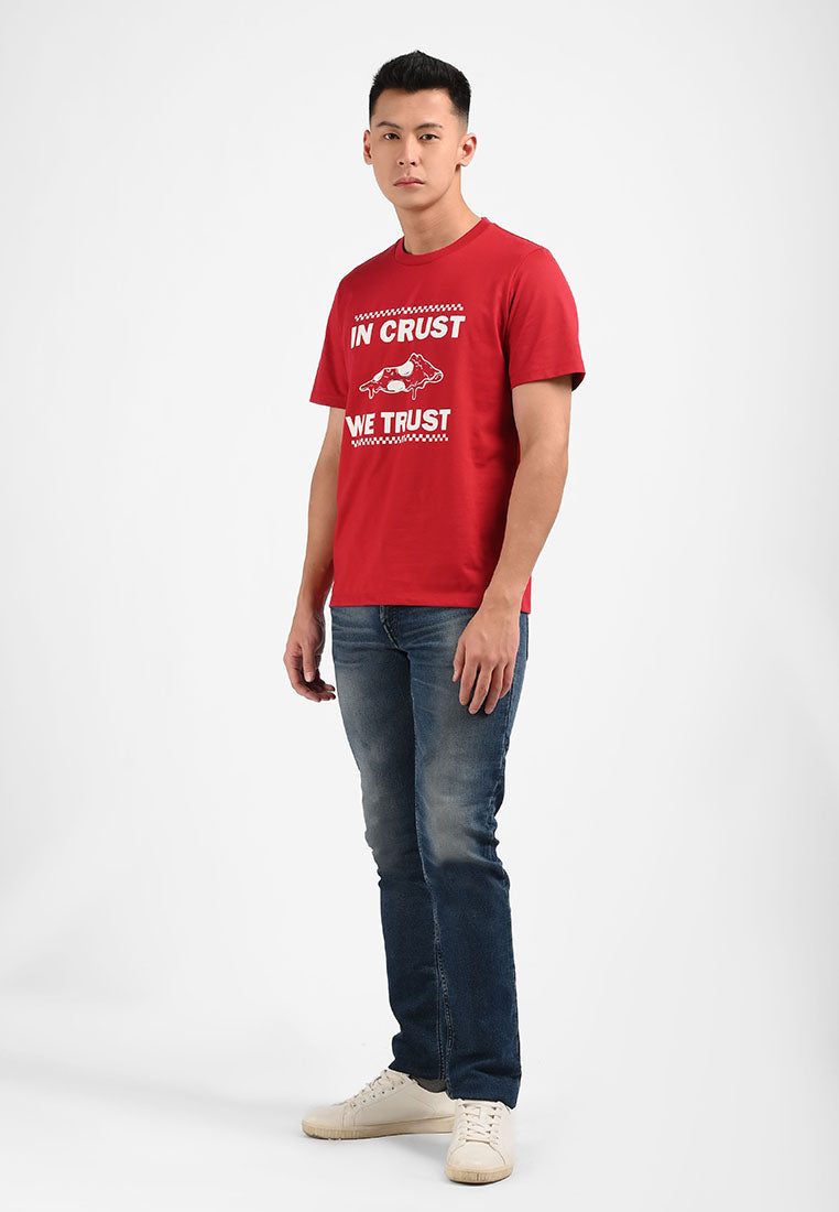 Manzone Kaos Lengan Pendek Pria ICONIC - RED