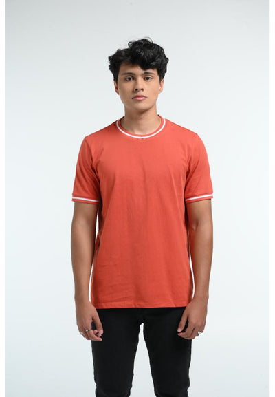 MANZONE Kaos Pria Lengan Pendek BZY-KITH- ORANGE