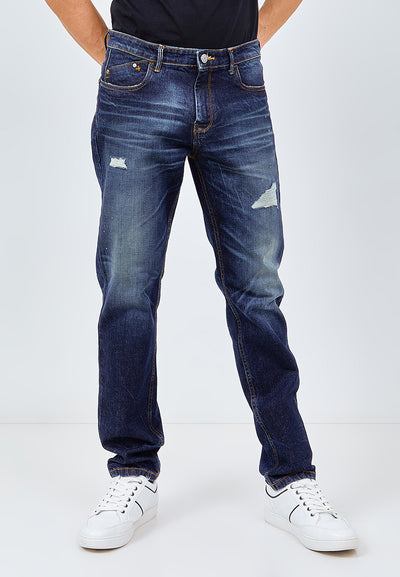 MANZONE Celana Jeans Panjang Denim TROY - BLUE