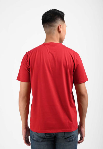 Manzone Kaos Lengan Pendek Pria FIORU - Red