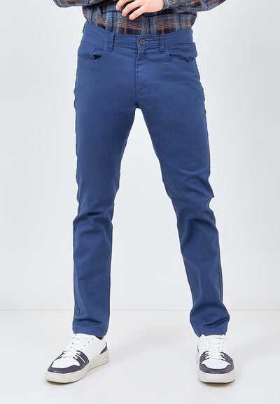 MANZONE Celana Panjang Pria Formal  SPREAD-BL - BLUE