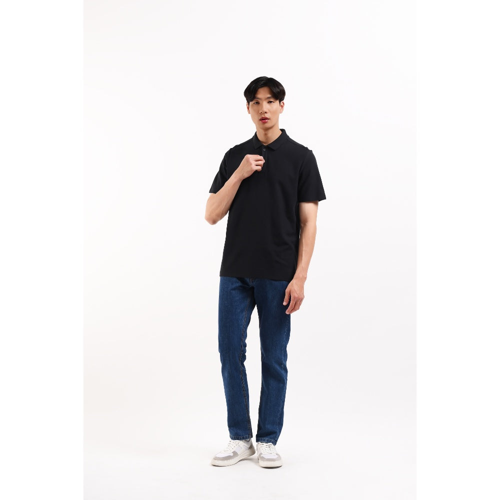 MANZONE Polo Shirt Lengan Pendek DONDAM - BLACK