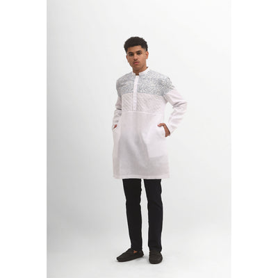 MANZONE Gamis Pria Lengan Panjang HASBI - WHITE